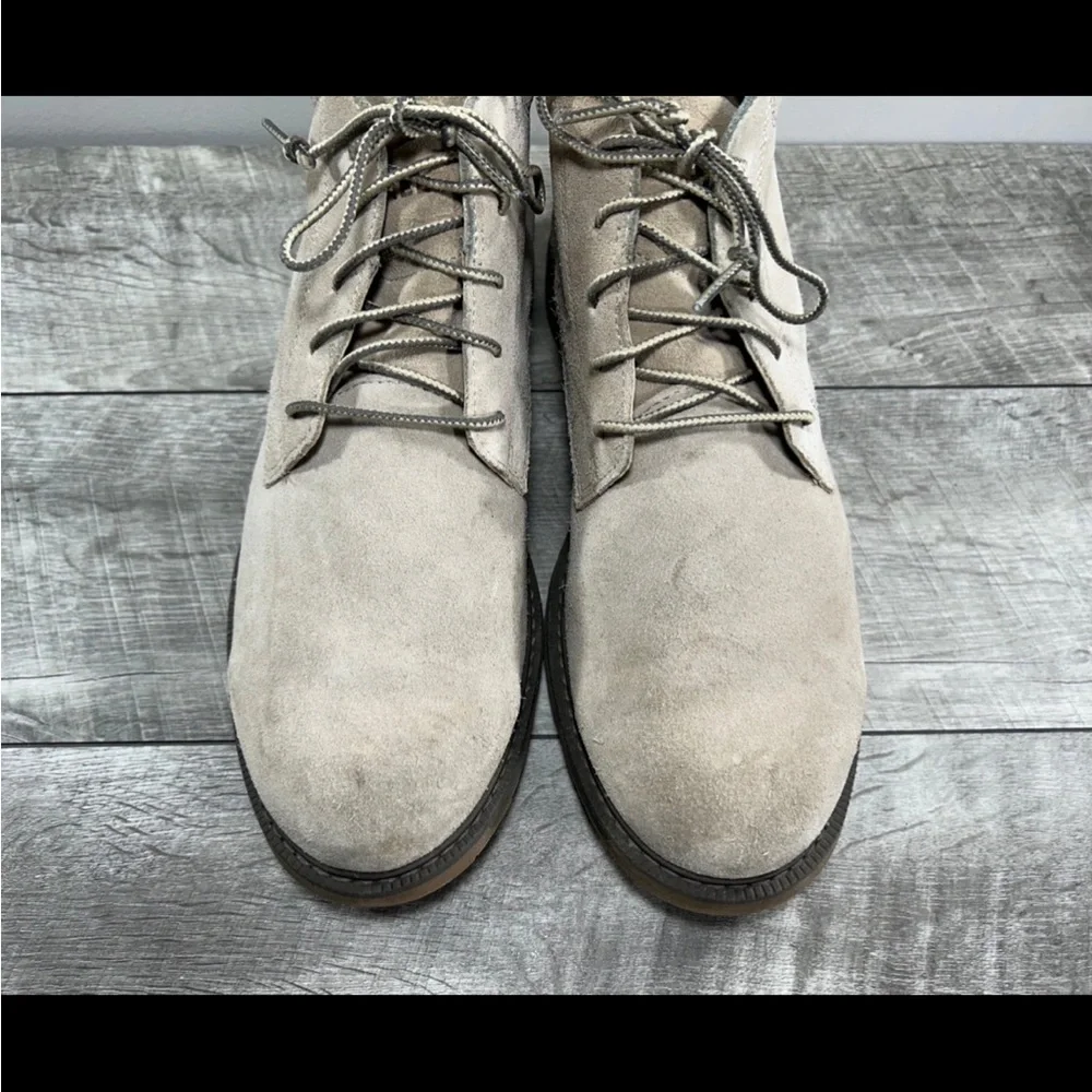 Sorel NM3848 Madson li Chukka Mens Waterproof Sand Tan Leather Booties Boots 9.5 - Picture 4 of 9